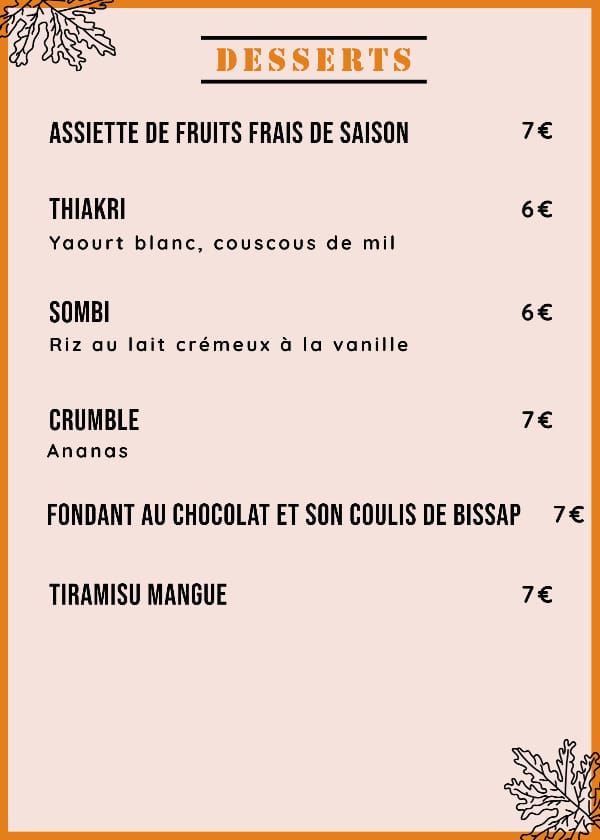 Desserts